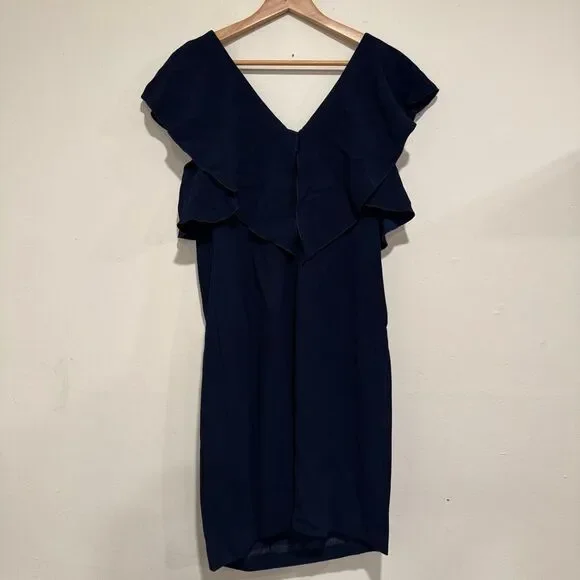 Trina Turk Dark Blue Knee Length Dress Size 6 Professional - Picture 6 of 6